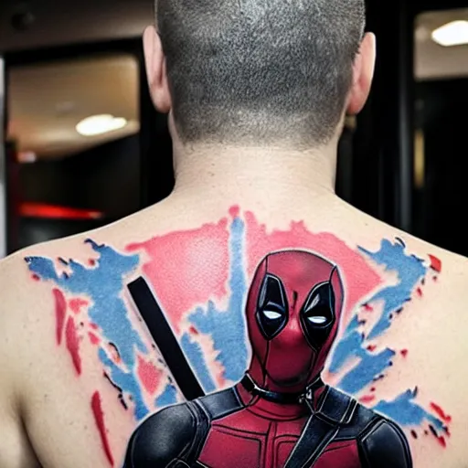 Full colour Deadpool with some small marvel finger puppets from before  lockdown by @darren__hubbard #salisbury #marvel #deadpool #tattoo  #salisburyindies | By Old Sarum TattooFacebook