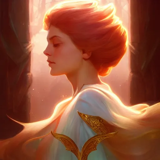 Image similar to aurora, child of light, highly detailed, digital painting, artstation, concept art, smooth, sharp focus, illustration, Unreal Engine 5, 8K, art by artgerm and greg rutkowski and alphonse mucha