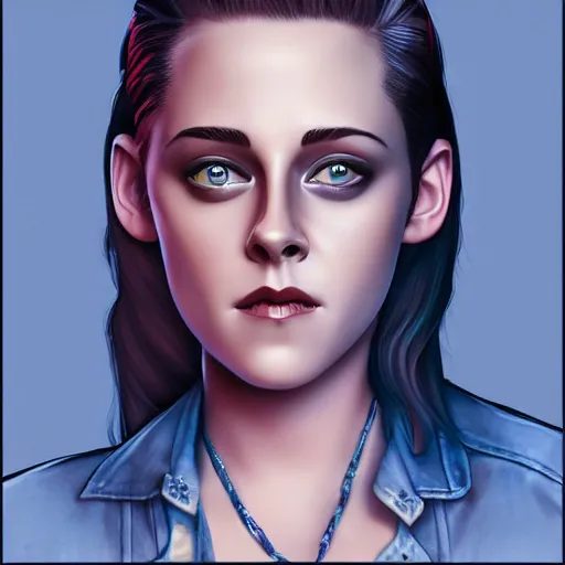 Image similar to highly detailed illustration, character portrait of Kristen Stewart as an animated Pixar character, digital art by Mark Simonetti and Moebius 4k, 8k, HD