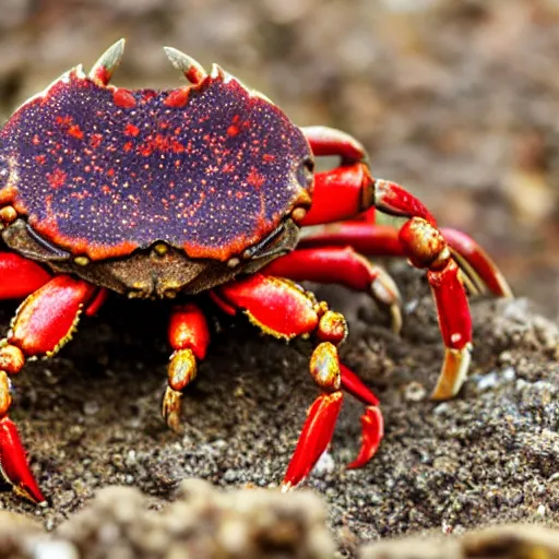 Image similar to rust crab ferris fighting blue gopher