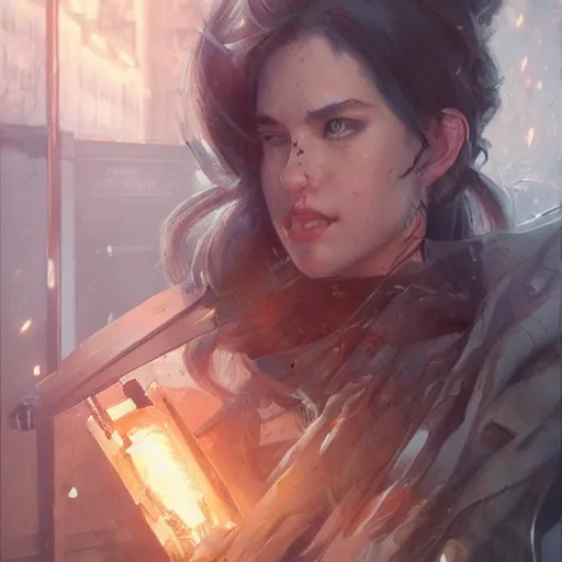 Prompt: awoke to the violent crunch of metal on wood, the hiss of the radiator, and the sickly sweet smells of antifreeze and gasoline, by wlop, artgerm, greg rutkowski