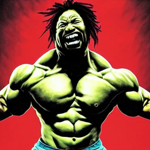 Image similar to odb from wutang is the incredible hulk by