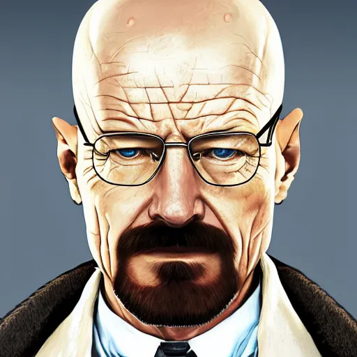 Image similar to walter white in the style of europa universalis iv, fantasy, portrait, highly detailed, digital painting, trending on artstation, concept art, sharp focus, illustration, art by artgerm and greg rutkowski and magali villeneuve