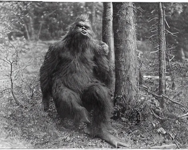 Image similar to 1870s sasquatch