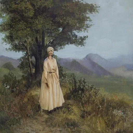 Image similar to unknown woman in the hills