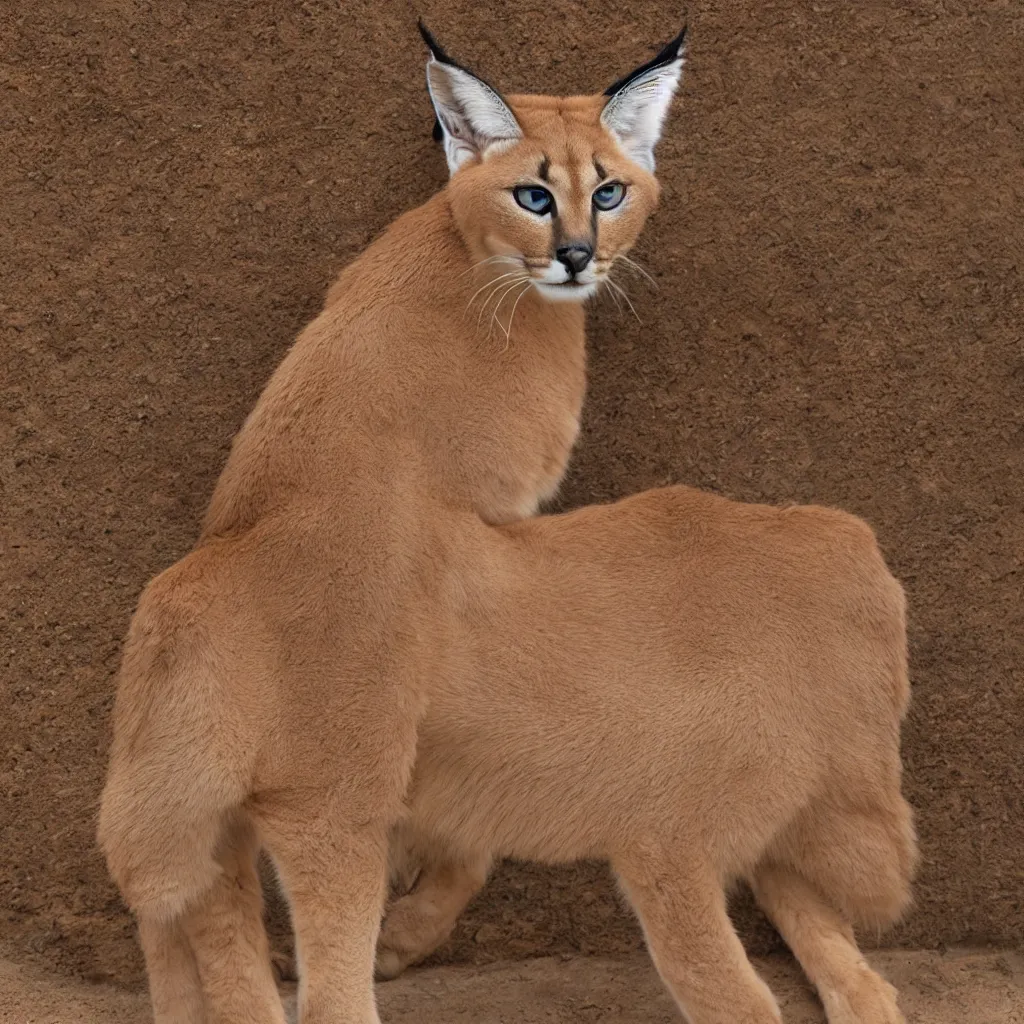 Image similar to cute caracal texture, 4k