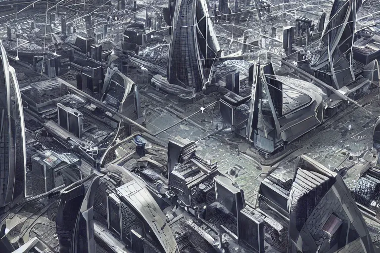 Image similar to Futuristic London in a sci-fi style, hyper realistic, very detailed, 8K,