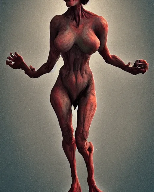 Image similar to woman with six arms, trending on artstation