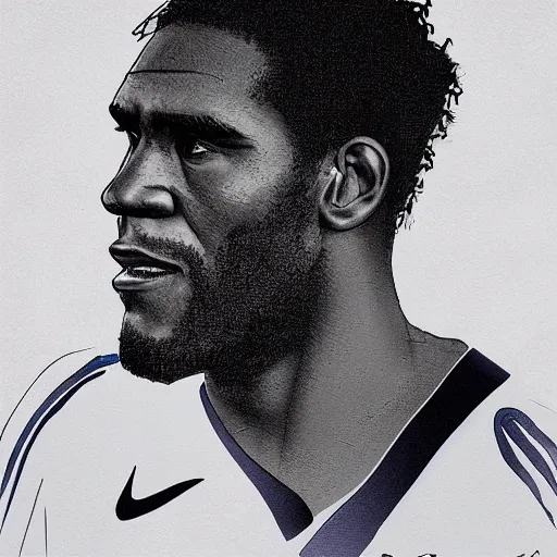 Image similar to jay - jay okocha, trending on art station, 4 k,