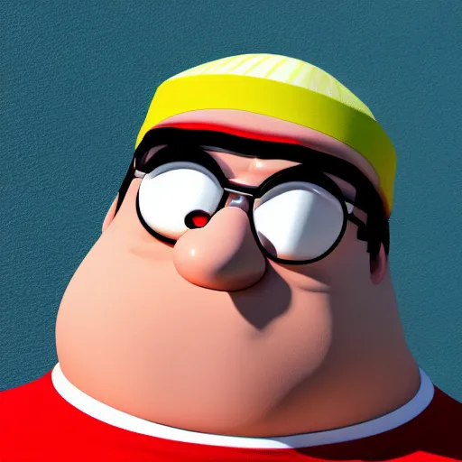 Image similar to Peter Griffin is in Multiversus, 3d render, ultra hd, 4k