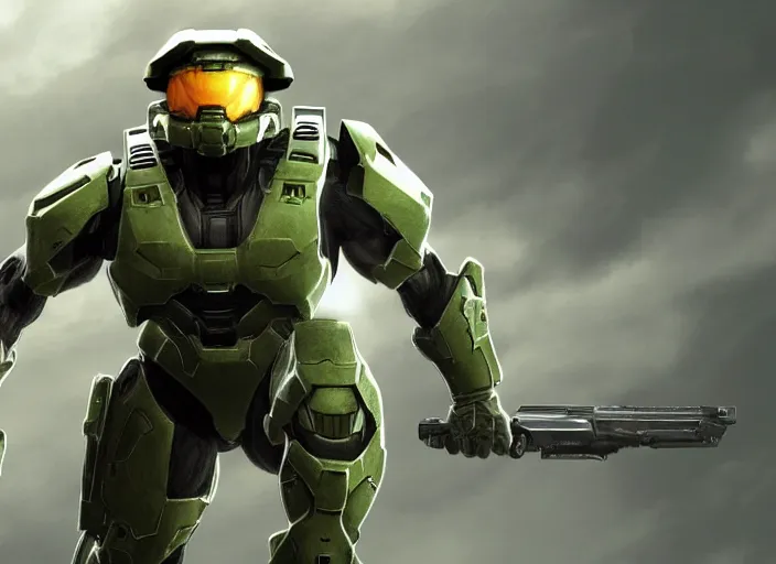 Image similar to halo 2 render by blur studios. winner.