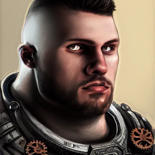 Image similar to a detailed portrait of andrii burkovich from gears