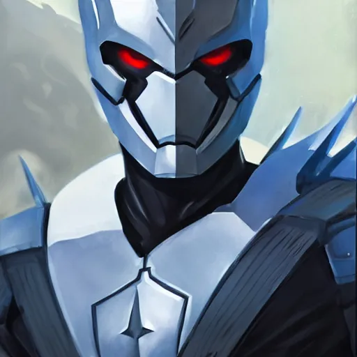 Image similar to greg manchess portrait painting of armored moon knight mixed with ultraman and nightwing as overwatch character, medium shot, asymmetrical, profile picture, organic painting, sunny day, matte painting, bold shapes, hard edges, street art, trending on artstation, by huang guangjian and gil elvgren and sachin teng