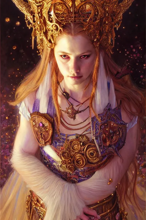 Image similar to highly detailed full shot portrait of a enchanted wolf in the form of a beautiful young princess. d & d, art by donato giancola and ruan jia and carl larsson and magali villeneuve. trending on artstation, intricate details, energetic composition, golden ratio, concept art, illustration, elegant art