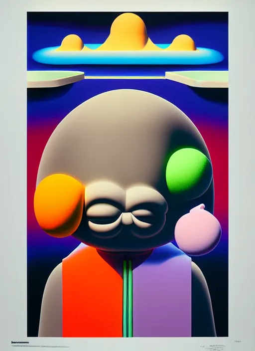Prompt: pottery by shusei nagaoka, kaws, david rudnick, airbrush on canvas, pastell colours, cell shaded!!!, 8 k