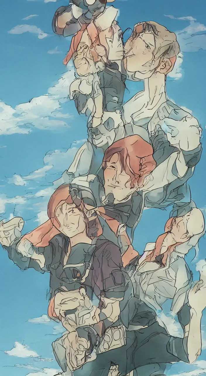 Image similar to a ship in a bottle style of Tomino-sama