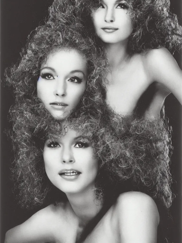 Prompt: 1980's Glamour Shots portrait photo of Medusa