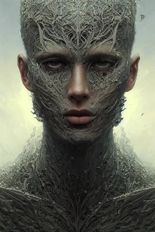 Prompt: a human face made out of a multitude of hundred human faces, fantasy, intricate, elegant, highly detailed, lifelike, photorealistic, digital painting, artstation, illustration, concept art, smooth, sharp focus, naturalism, trending on byron's - muse, by greg rutkowski and peter mohrbacher and greg staples