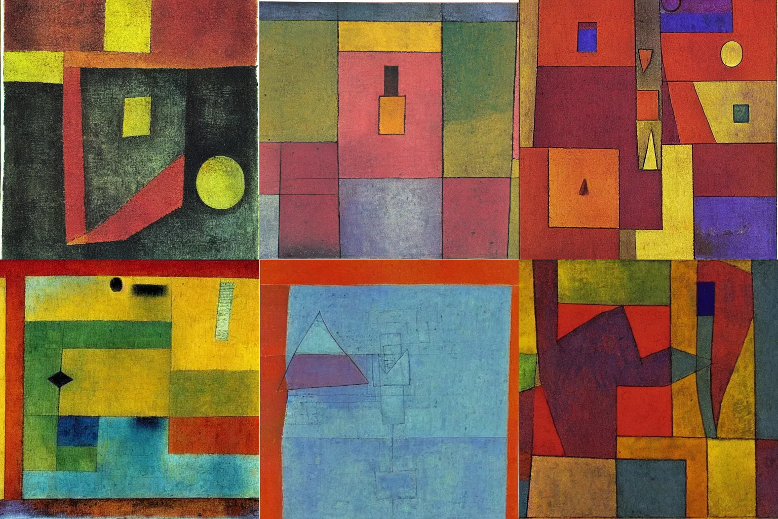 Prompt: things fall apart. painting by paul klee.