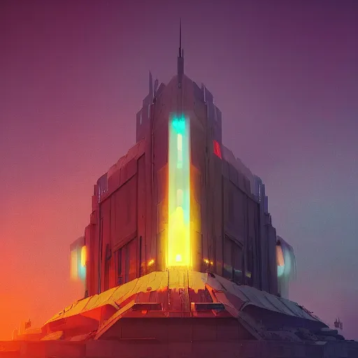 Image similar to valhalla by mad dog jones and beeple