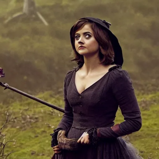 Image similar to jenna coleman as a beautiful witch