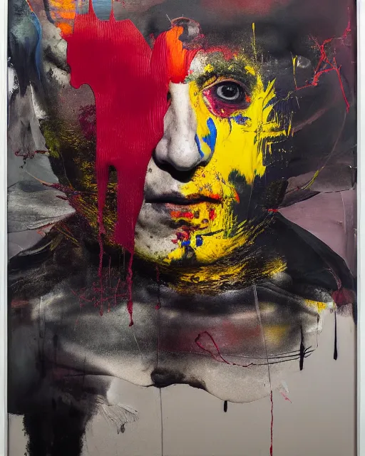 Image similar to otherworldly, presence of the unknown, a brutalist designed, rich deep vivid colours, broad brush strokes!!, painted by francis bacon, michal mraz, adrian ghenie, nicola samori, james jean and petra cortright, part by gerhard richter, part by takato yamamoto. 8 k masterpiece.