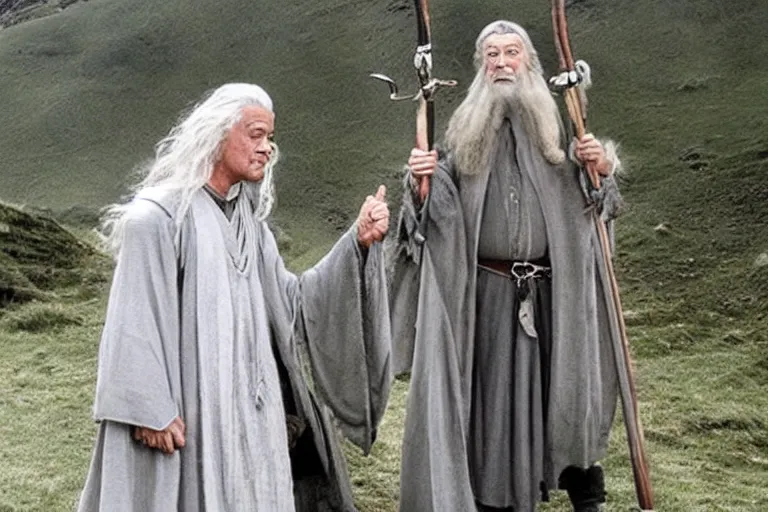 Image similar to geert wilders as gandalf in lord of the rings