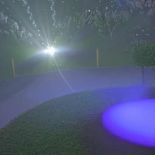 Prompt: short animation of ethereal rings of light, lens flares, volumetric lightning, 00:00:01