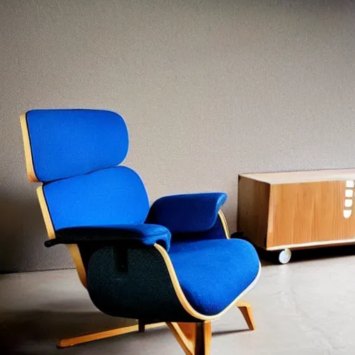 Image similar to an armchair (by eames) inspired by PlayStation 5!!!!!