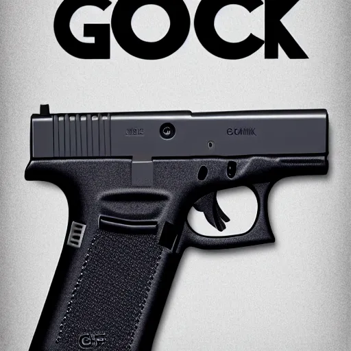 Image similar to Glock 19 movie poster, made by Pixar studios