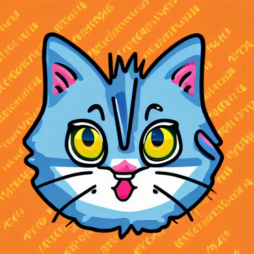 Prompt: munchkin cat, sticker, highly detailed, colorful, illustration, smooth and clean vector curves, no jagged lines, vector art, smooth