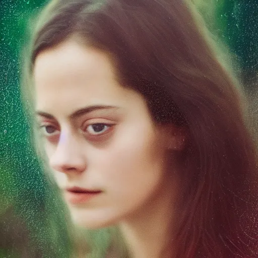 Prompt: portrait of a beautiful girl + kaya scodelario, in the deep dream water, beautiful smooth soft light + white petal, by personal photography, closeup, 4 k, highly detailed, instagram,