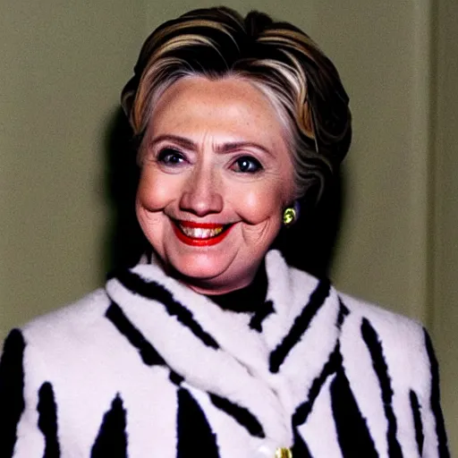 Image similar to hillary clinton wearing mime makeup, very very very very beautiful