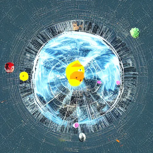 Prompt: exit this earth's atomosphere, digital art