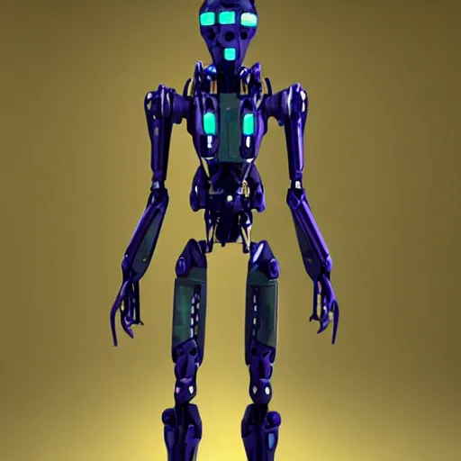 Image similar to humanoid skinny mech