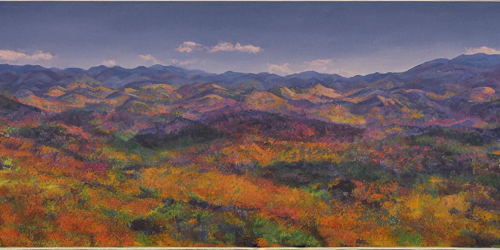 Prompt: over the hills, by keita okada