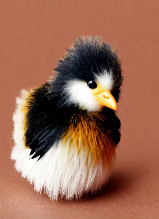 Image similar to 80mm resin detailed miniature of fluffy chick, Product Introduction Photos, 4K, Full body, simple background