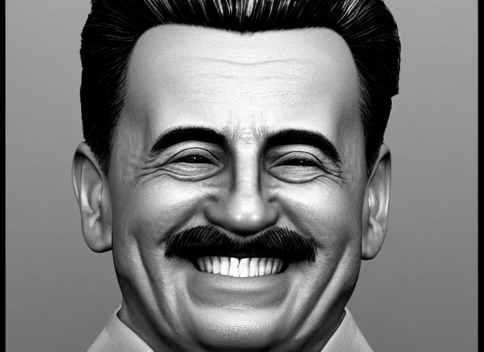 Prompt: hyper detailed portrait of smiling 2 3 year old stalin by richard avedon, unreal engine 5, lumen, nanite, dslr