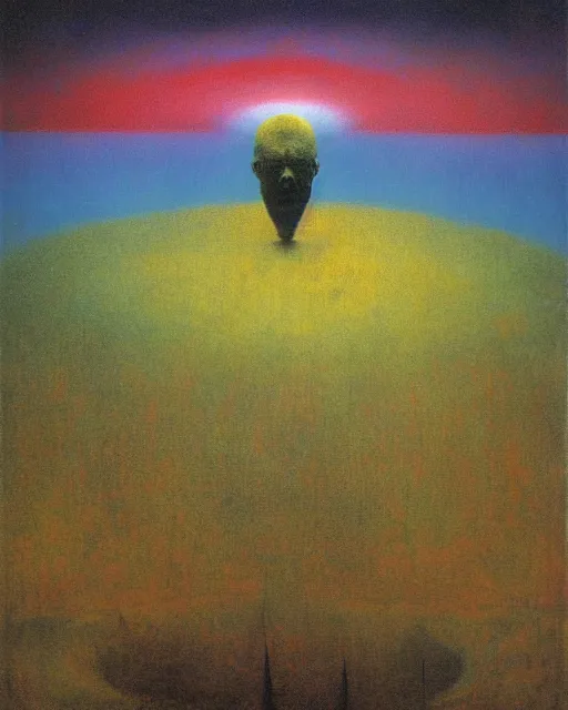 Image similar to dynamic complexity by beksinski, carrington, bosch, dali, barlowe, magritte, pagan bright multirainbow color surrealism