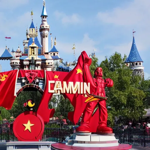 Prompt: communist disneyland