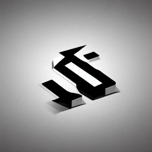 Image similar to a logo with letter T, sharp, bold , white background, trending on artstation, fancy