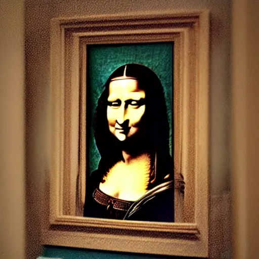 Image similar to monalisa transformation, award winning photography, cinematic, 50 mm, trending on Twitter