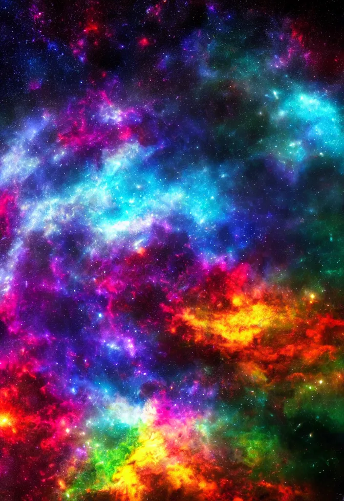 Prompt: The end of the universe, intense colours, beautiful, 4K