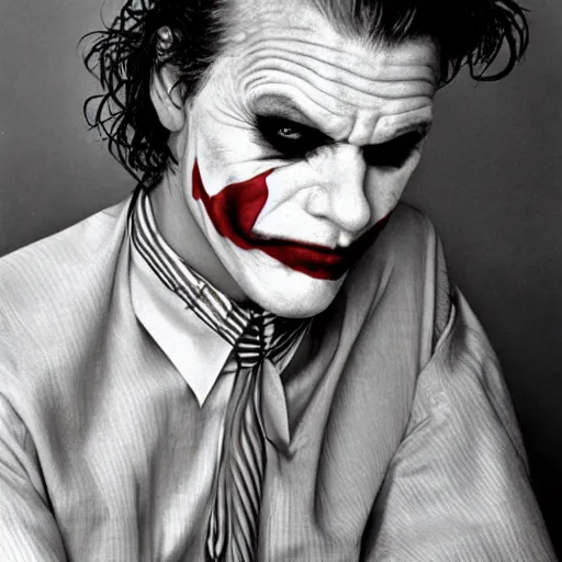 Image similar to joker by bruce weber