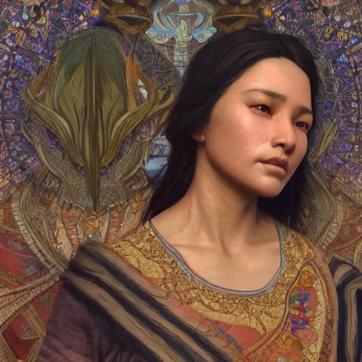 Image similar to nepali woman, ultra realistic, concept art, intricate details, highly detailed, photorealistic, octane render, 8 k, unreal engine. art by artgerm and greg rutkowski and alphonse mucha