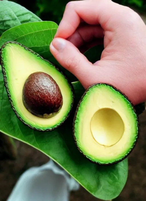 Image similar to photo avocado in a hand cameraphone soft focus