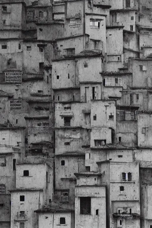 Image similar to favelas in rio, by zdzisław beksinski