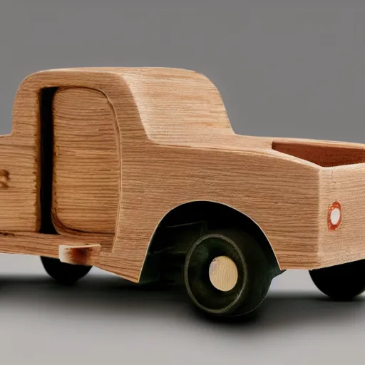 Prompt: a wooden mbw car, realistic
