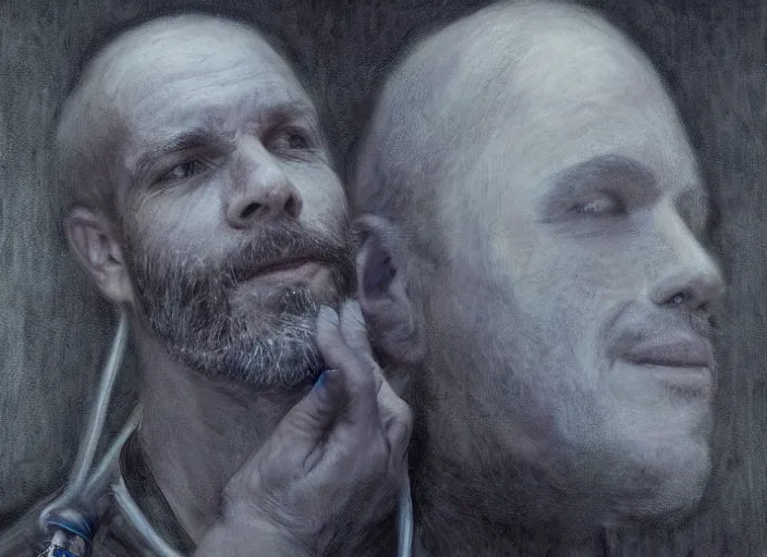 Prompt: a highly detailed ethereal portrait of a dentist, james gurney, james jean