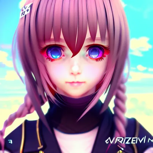 Image similar to vienna virtual youtuber, stylized, 3 d, artstation, hd, cgsociety, cgi, digital, illustration, arts, realistic, dramatic, cinematic, artistic, famous, detailed